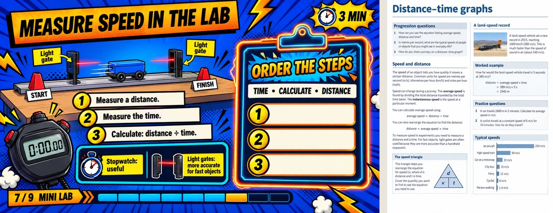 Obrazovni materijali NeuroLearn: list mini-laboratorije u stilu stripa i stranica u stilu udžbenika